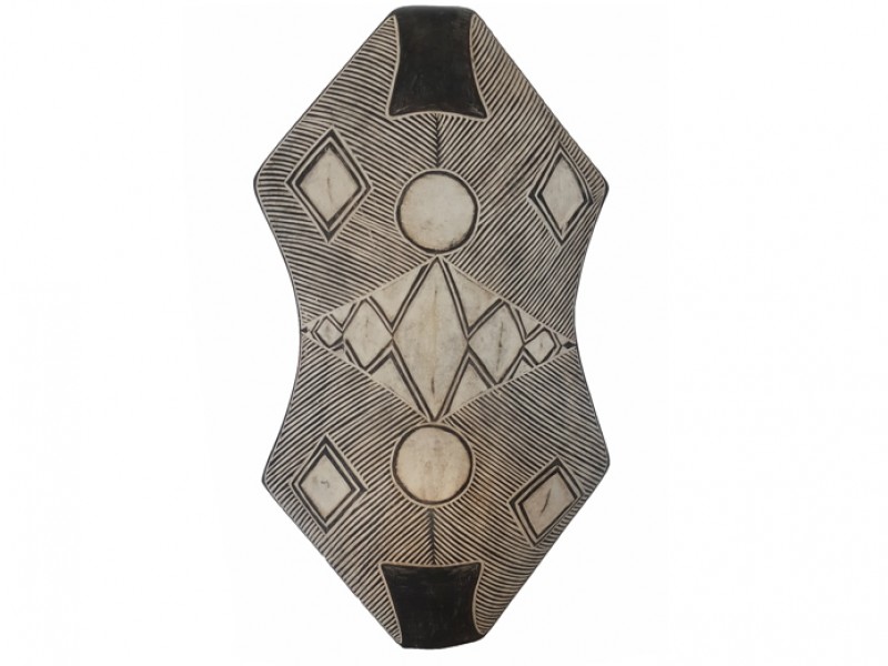 Carved Wood Shield - Oblong 2